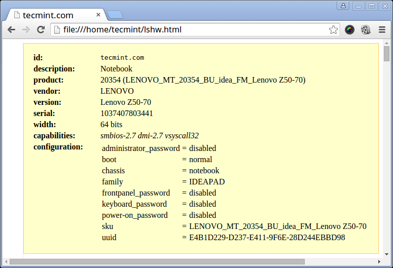 Generate-Linux-Hardware-Information